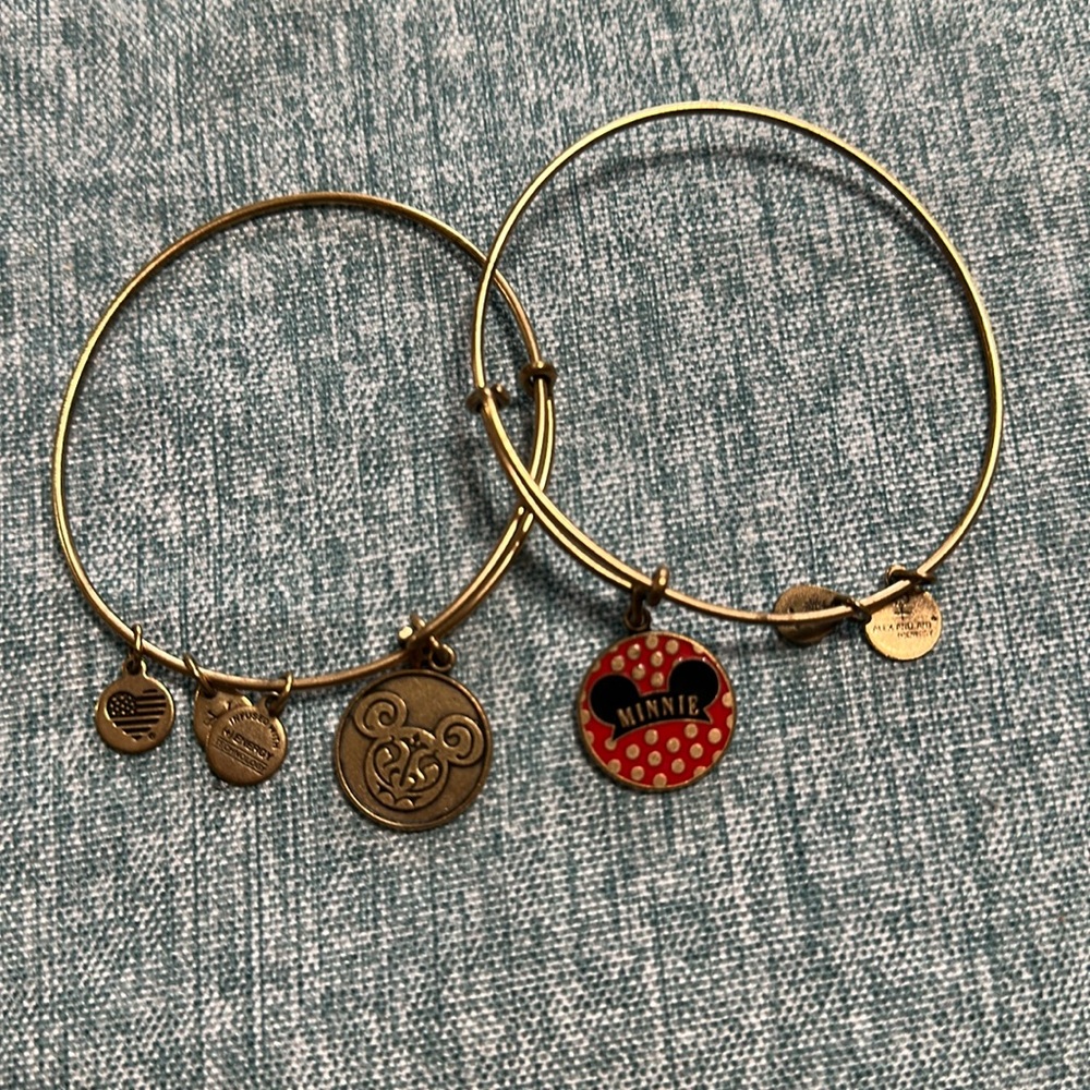 Disney Alex and Ani Mickey and Minnie set of 2